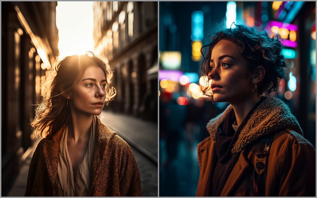 Urban Night Portrait